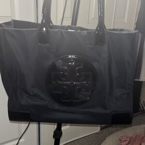 Tory Burch Black Logo Tote